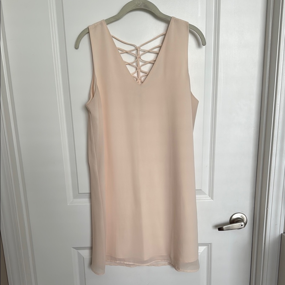 Dainty Hooligan Cream Lattice Back Dress